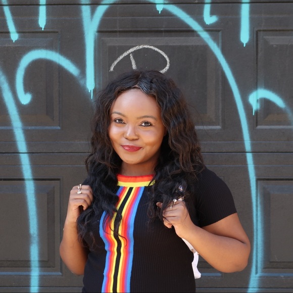 Rainbow stripe bodycon dress 🌈 - Picture 4 of 4